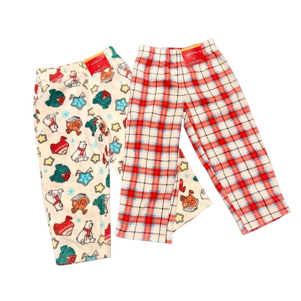 NWT 2 Pairs of 2T Unisex Wondershop Matching Family Toddler Pajama Pants